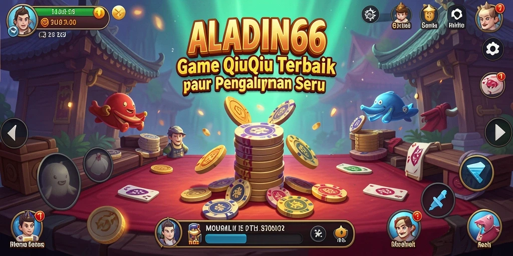 Screenshot ALADIN66 menampilkan antarmuka permainan QiuQiu yang menarik dan interaktif.