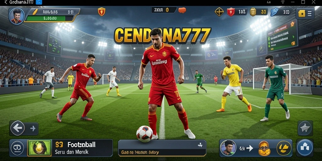 Tampilan gameplay CENDANA777 yang mendebarkan dalam pertandingan Football.