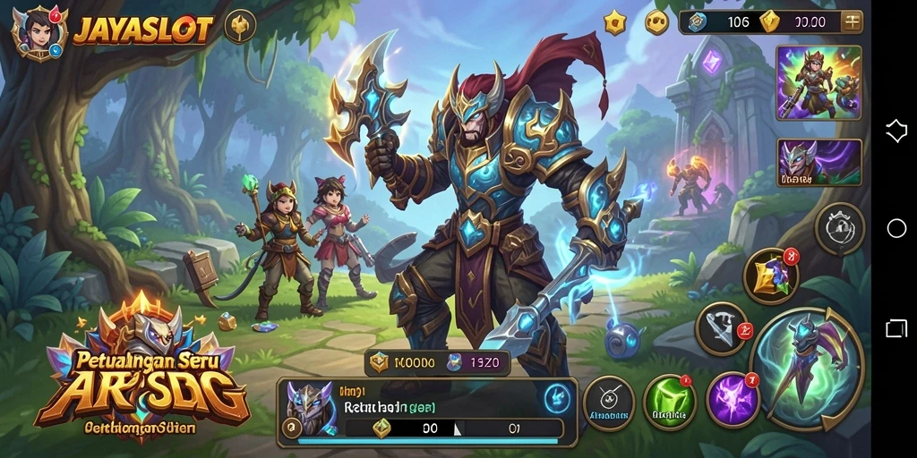 Tangkapan layar JAYASLOT menampilkan aksi seru dalam pertempuran ARPG.