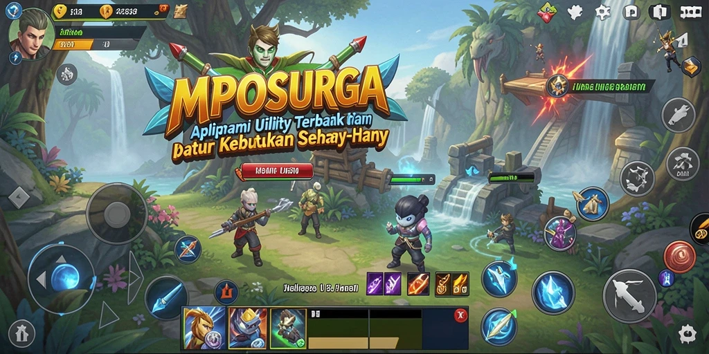 Tampilan screenshot utama MPOSURGA yang menunjukkan antarmuka aplikasi Utility.