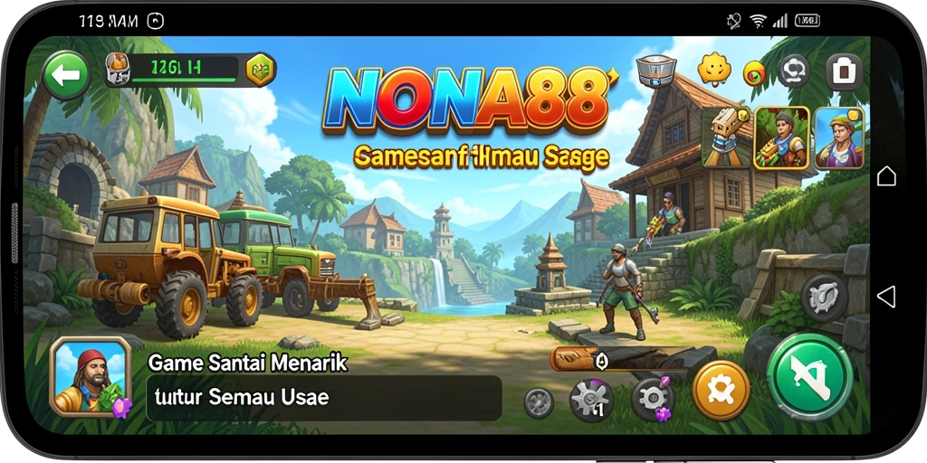 Tangkapan layar gameplay NONA88 yang penuh warna dan menyenangkan.