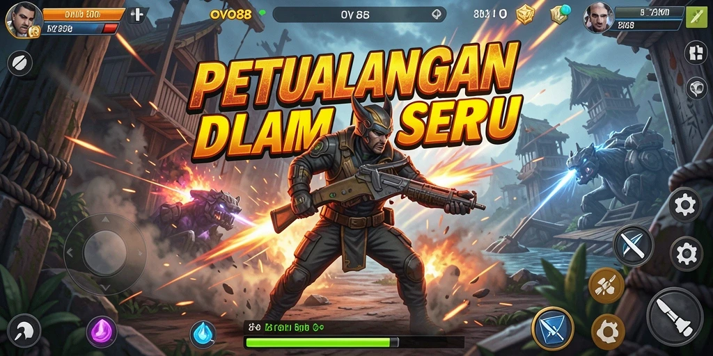 Tampilan seru dari gameplay OVO88 yang penuh aksi.
