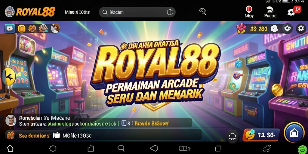 Tampilan gameplay ROYAL88 yang menarik dan penuh warna.