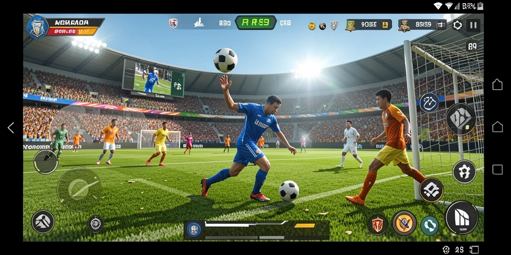 Screenshot utama <strong>RR89</strong> menampilkan aksi olahraga yang mendebarkan.