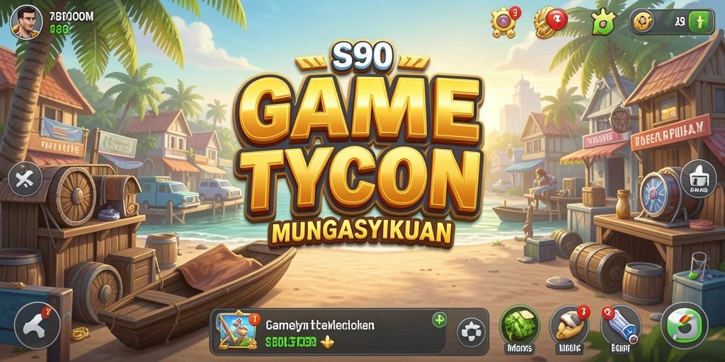 Screenshot gameplay S80 menampilkan pengelolaan bisnis yang seru.