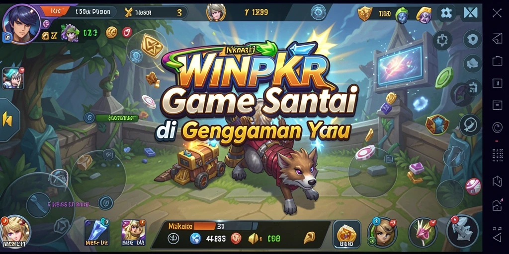 Screenshot utama WINPKR menampilkan gameplay seru dan interaktif.